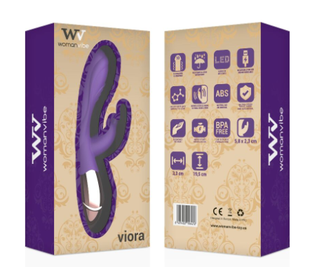 vibro rabbit silicone viora violet-2