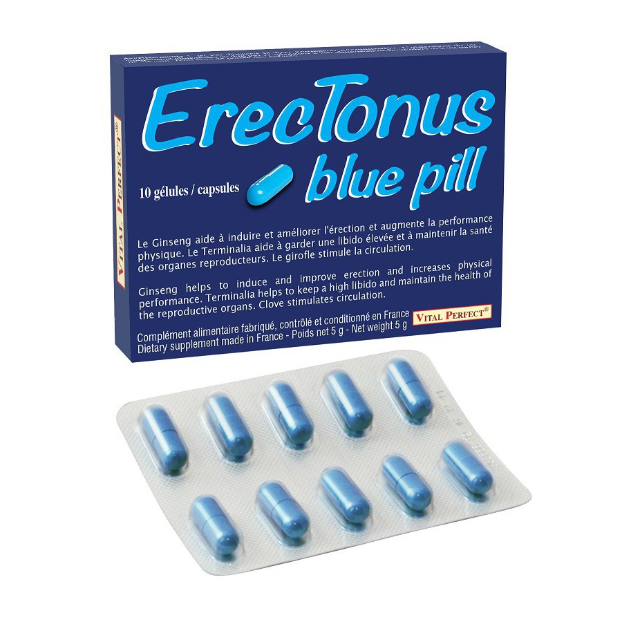Stimulant ERECTONUSBLEU PILL 10 gellules