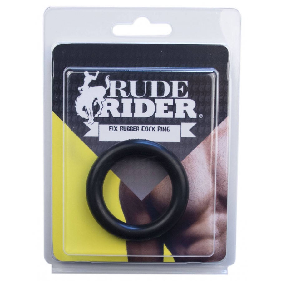 Cockring Fix Rubber Thick Noir 50mm