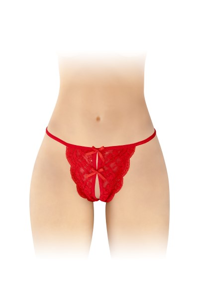 Culotte ouverte rouge Cindy