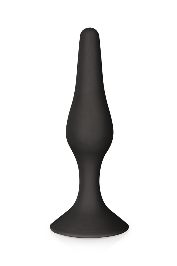 Plug anal glamy fin black 15 cm
