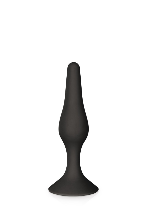 Plug anal glamy fin black 11.5 cm
