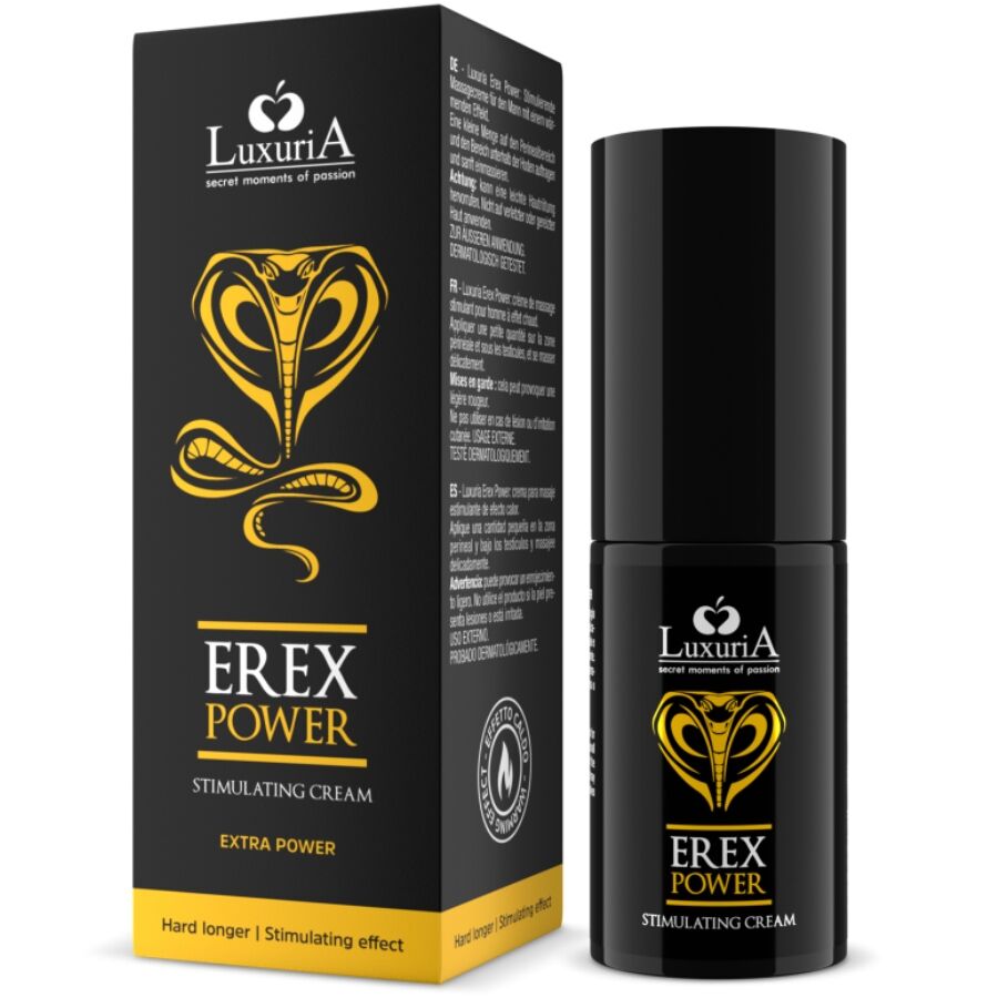 CRÈME DE MASSAGE PÉNIS EREX POWER EFFET CHAUD 30 ML