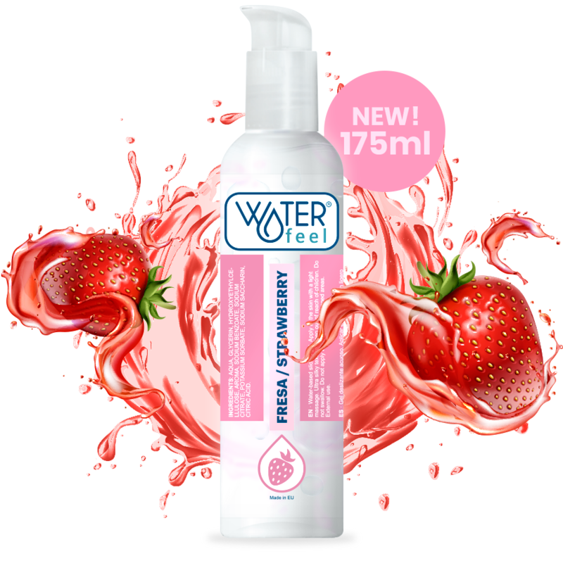 Lubrifiant fraise WATERFEEL base eau 175 ML