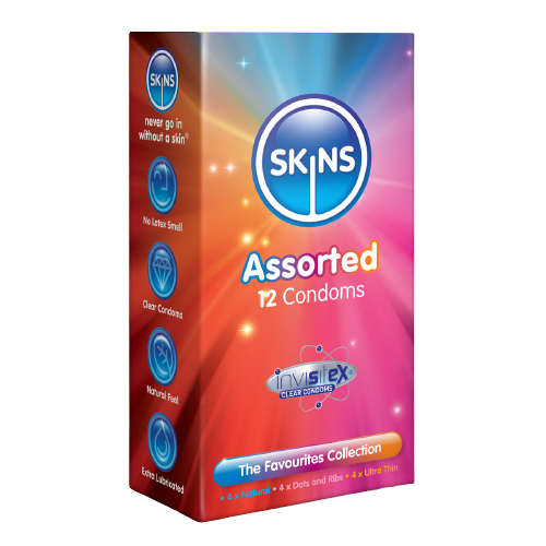 PRÉSERVATIFS SKINS ASSORTIS PACK DE 12