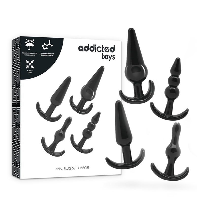 lot de 4 plugs anaux Addicted Toys