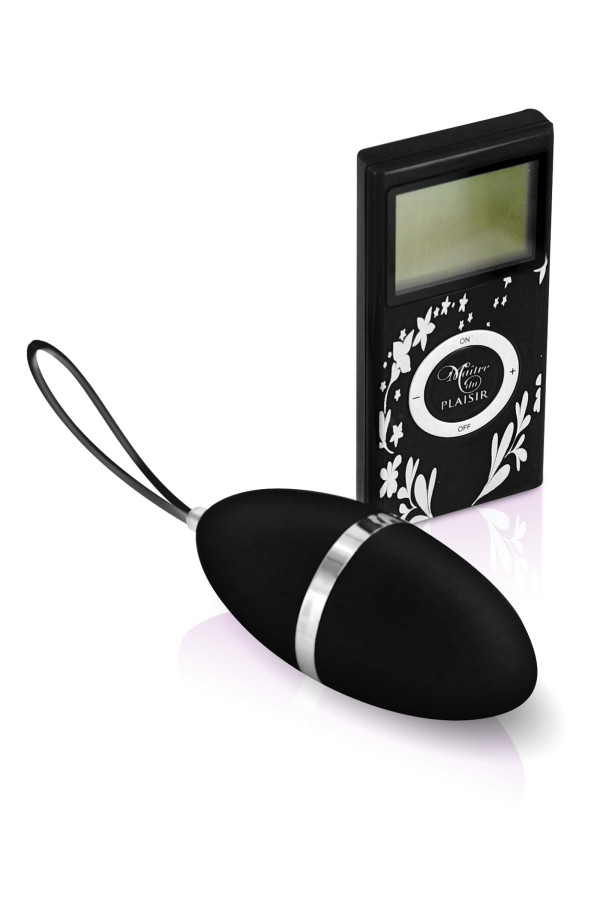 Secret Intime noir, œuf vibrant avec télécommande sans fil