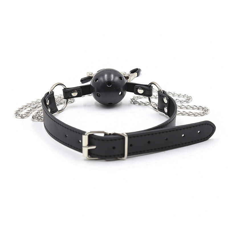 baillon.bouche.pinces.seins.noires.2