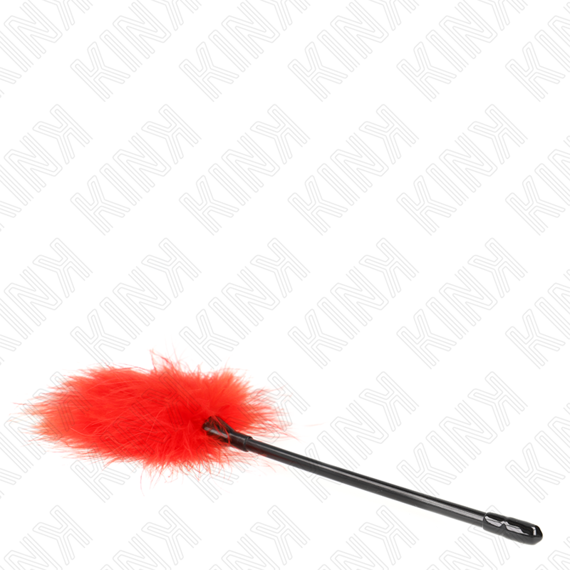 plumeau-rouge-manche-court-27cm-4