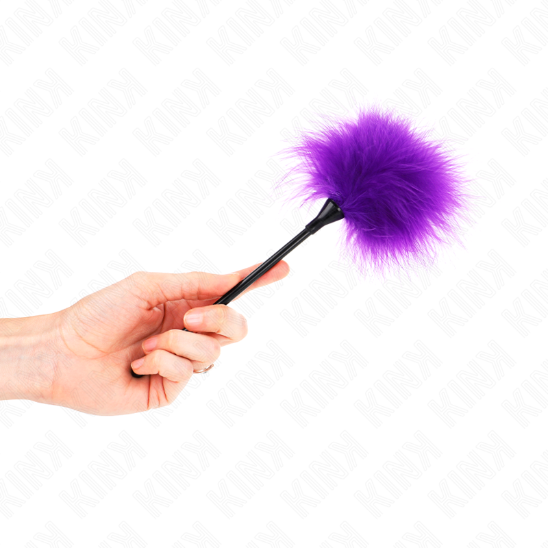 plumeau-violet-manche-court
