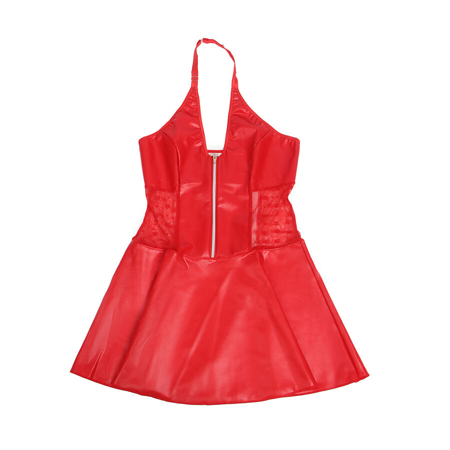 robe-rouge-fetish-evasée-sexy-5