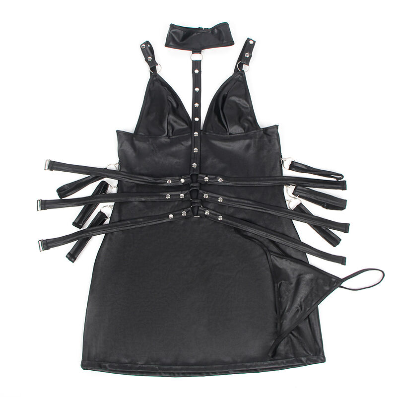 robe-noire-fetish-sangles-bras.3