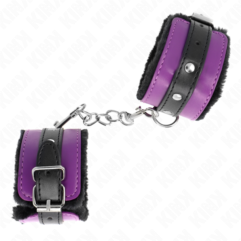 menottes.violette.noires.kink.réglables.1