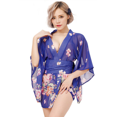 Kimono Geisha bleu