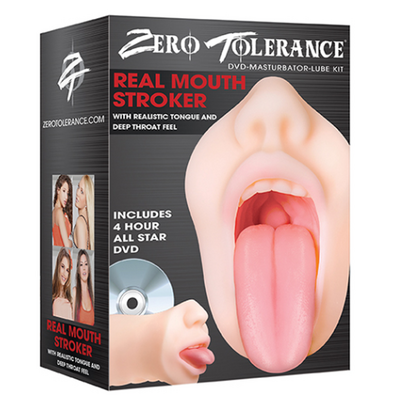 REAL MOUTH STROKER avec langue realiste