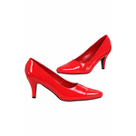 chaussure-rouge-vernie-talon-court