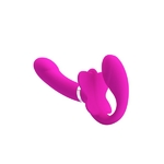 gode sans ceinture DUAL MOTOR VALERIE-2