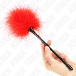 plumeau-rouge-manche-court-27cm-3