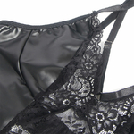 robe-noire-dentelle-simili-cuire-8
