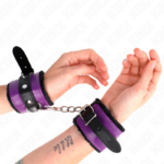 menottes.violette.noires.kink.réglables.3