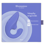 Womanizer Blend – Vibromasseur Rabbit Bleu à Double Stimulation-1
