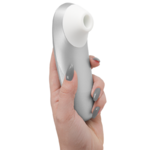 WOMANIZER - STIMULATEUR CLITORIAL VIBRANT PRO GRIS ARGENTÉ-1