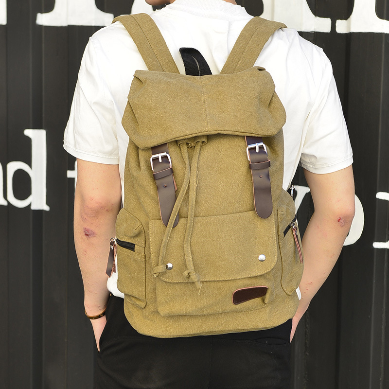 New-Men-Backpack-Canvas-Backpack-Bags-College-Student-Book-Bag-Large-Capacity-Fashion-Backpack-15-Inches