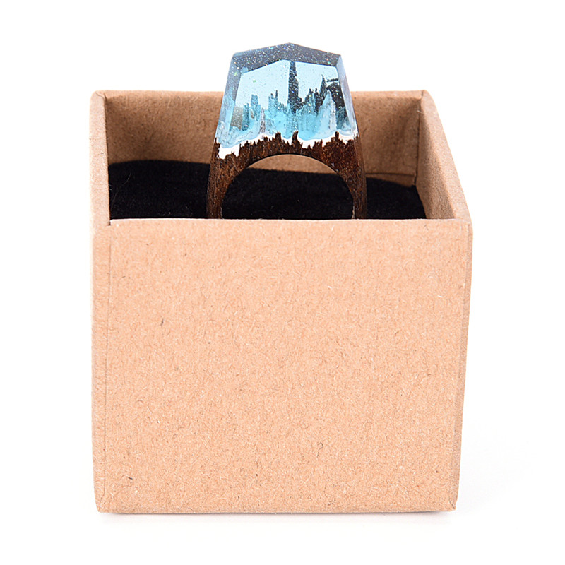 Nouvelle-Arriv-e-Ciel-Bleu-R-sine-En-Bois-Magique-Montagne-De-Neige-For-t-Miniature