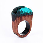 Transparent-T-te-Ronde-Transparent-Anneau-De-Bois-For-t-Secr-te-La-Main-Dame-Anneau