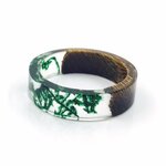Main-En-Bois-et-R-sine-Anneaux-Vert-Mousse-Transparent-Rng-pour-Femmes-Hommes-Vintage-Bijoux