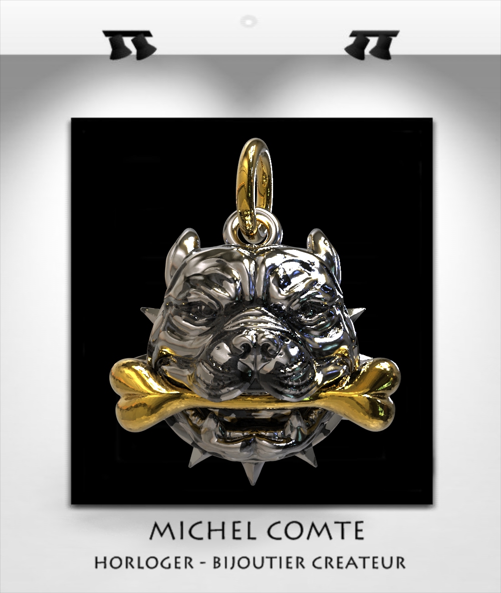 Bulldog pendentif