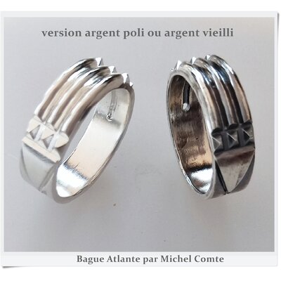 BAGUE ATLANTE ARGENT