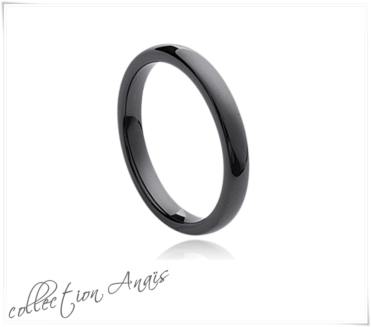 Belle bague en céramique blanche, trois anneaux articulés
