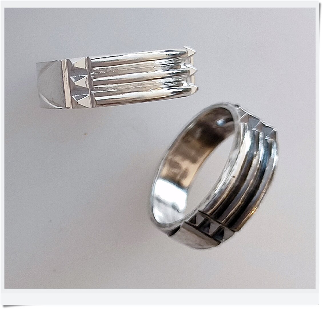 Bague Art Déco argent 925 Nacre – Lambertine Paris