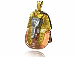 Pendentif Œil D'Horus Avec Pierres Semi-Précieuses - Lapis Lazuli, Jaspe Rouge - 5cm