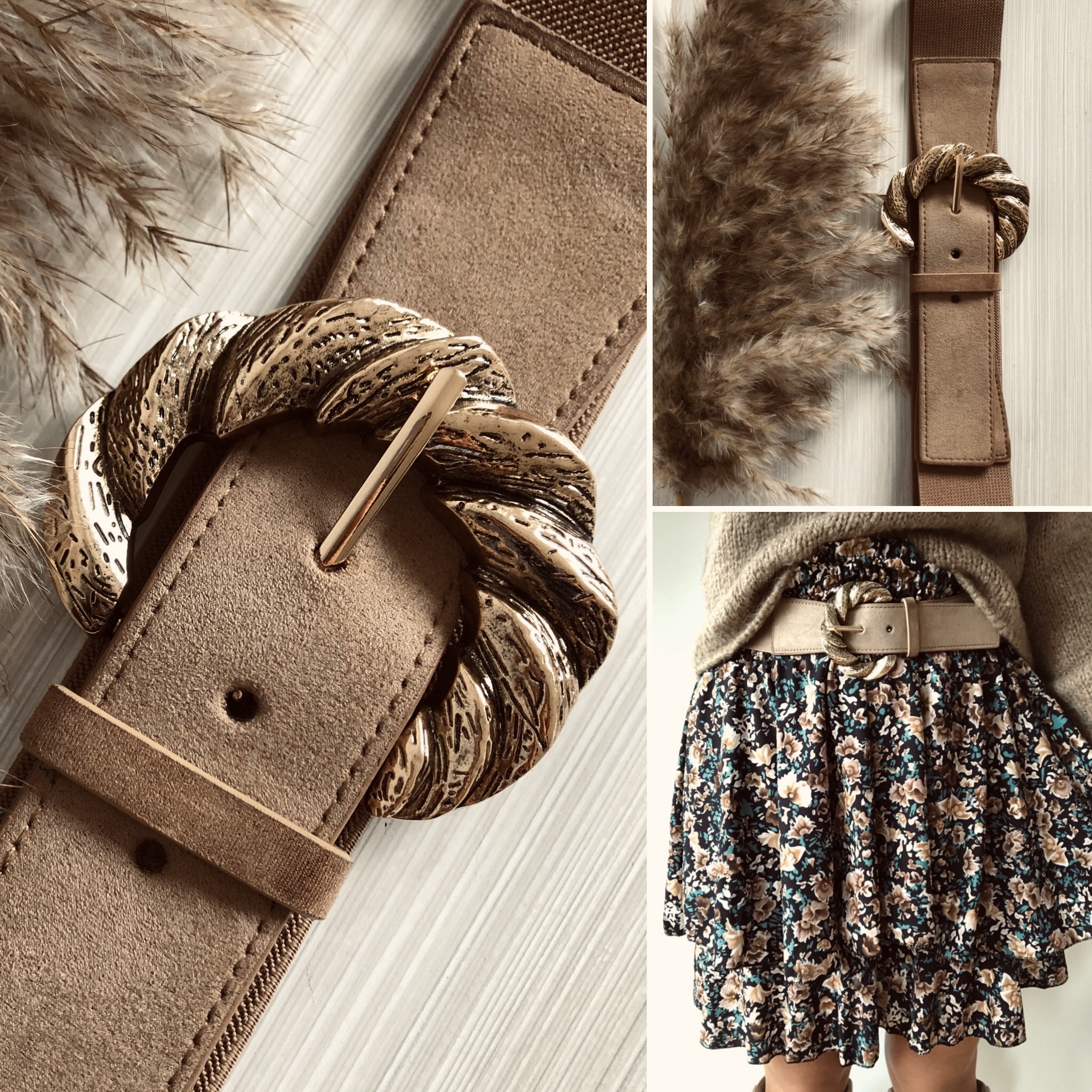 ceinture taupe