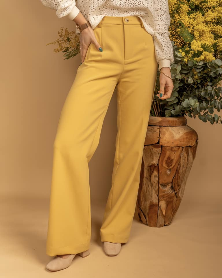 Addison-Pantalon jaune