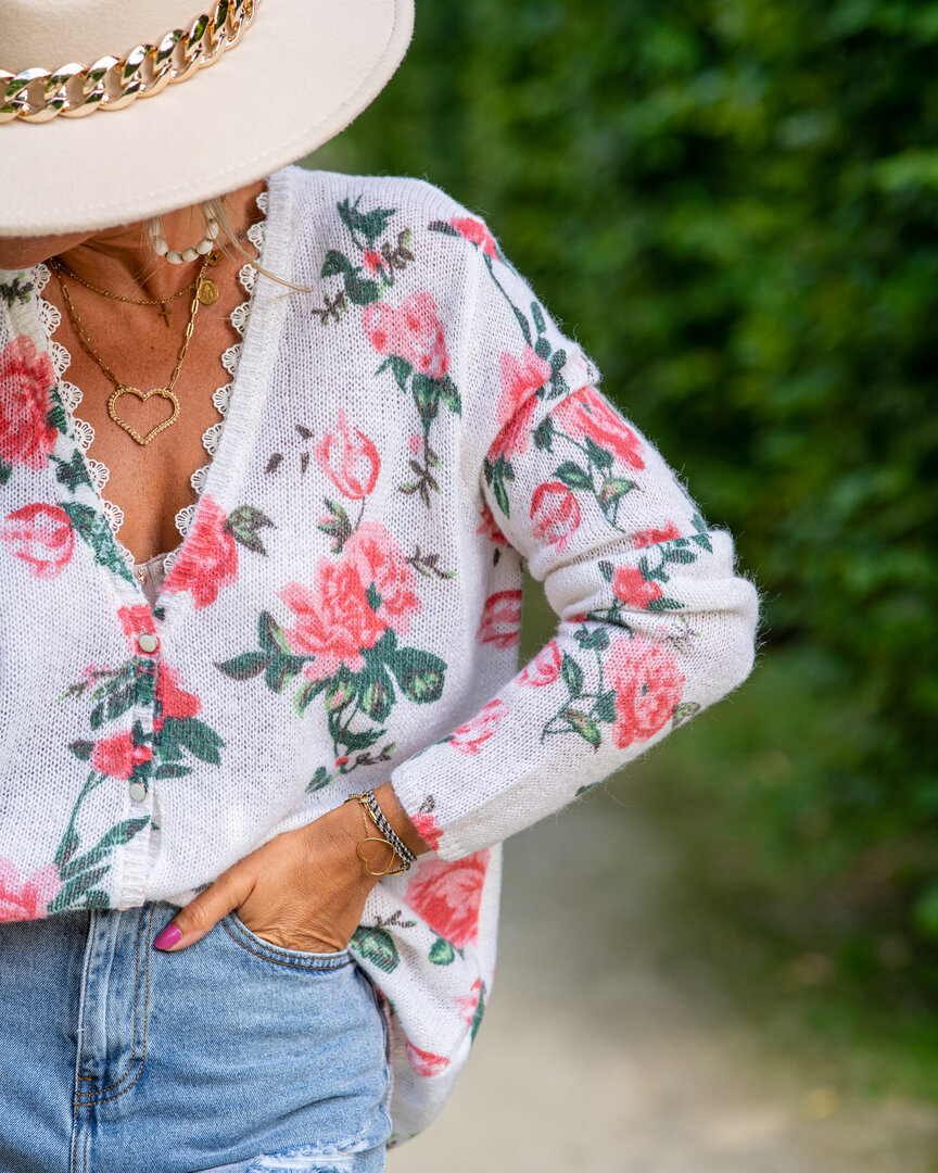 Haut Blanc à Manches Courtes Phase Eight Taille S - Motif Fleuri, Mélange Lin/viscose, Occasion Très Bon état
