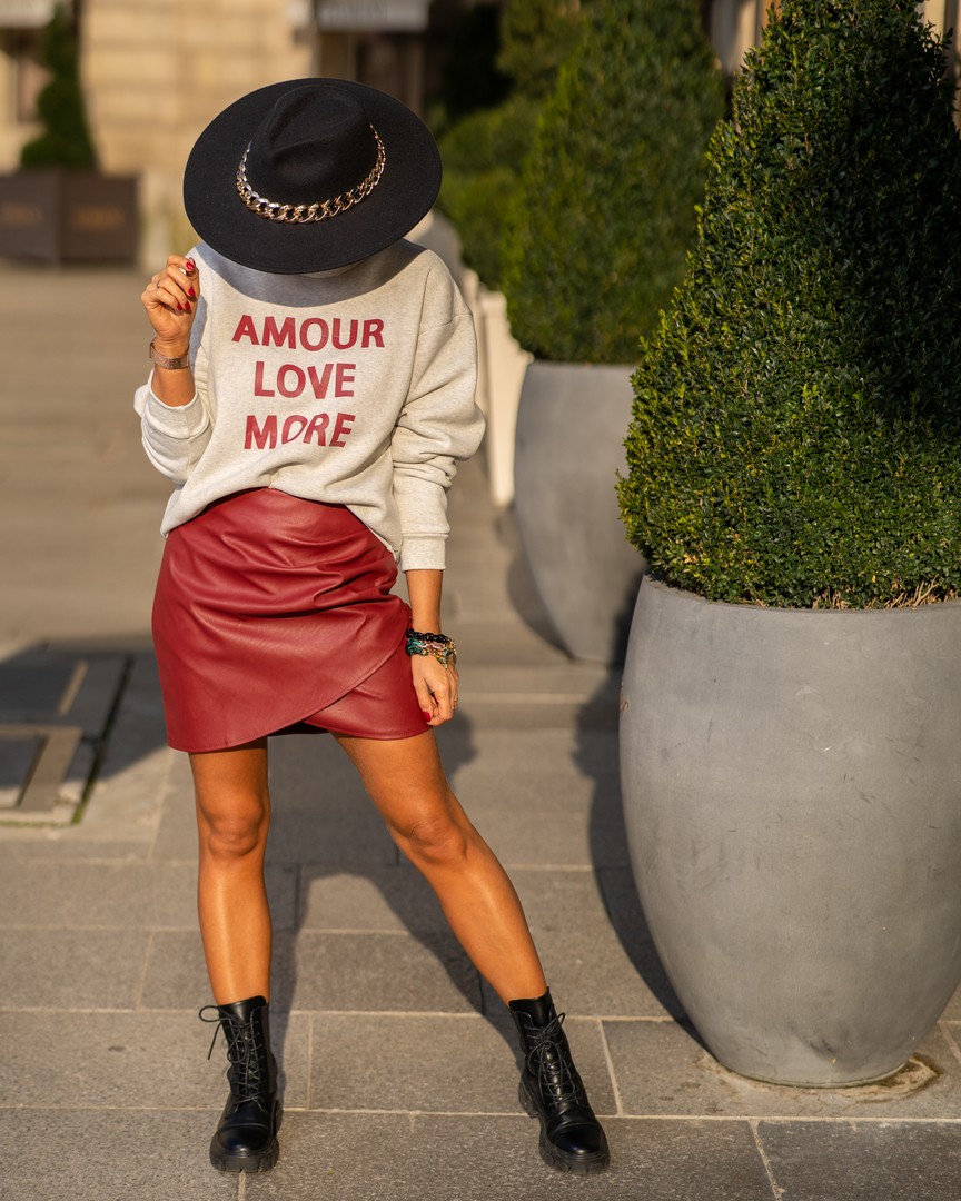 Jupe Sulajma Bordeaux Only