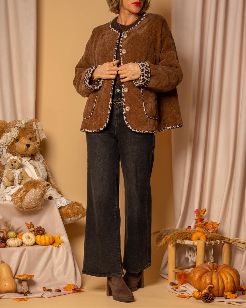 Veste Maremma marron velours côtelé, Made in Italy | Velasca