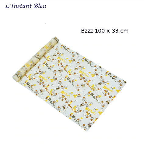 Film alimentaire « Bee’sWrap » – En Rouleau 100 x 33 cm- Bzzz.1