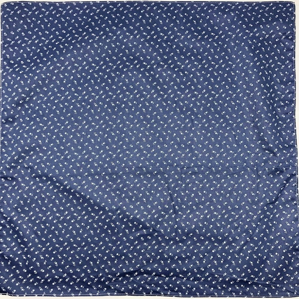 Femmes-fleur-japonais-bleu-bandeaux-Furoshiki-charpe-mouchoirs-napperon-tant-d-utilisations-100-coton-taille-48