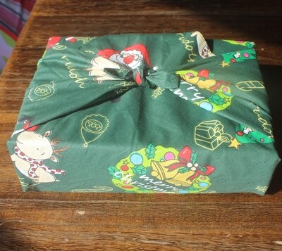 Tissu-de-table-de-style-japonais-foulard-furoshiki-coton-100-imprim-vague-nombreuses-utilisations