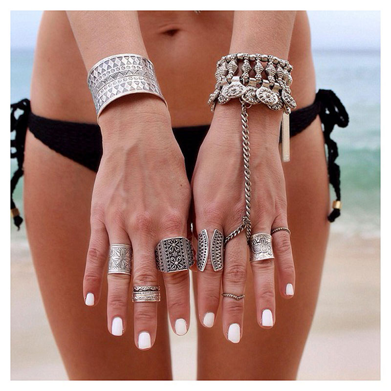 Yumfeel-Unique-cadeaux-de-no-l-bijoux-bague-Antique-argent-plaqu-Vintage-Boho-bijoux-bague-de