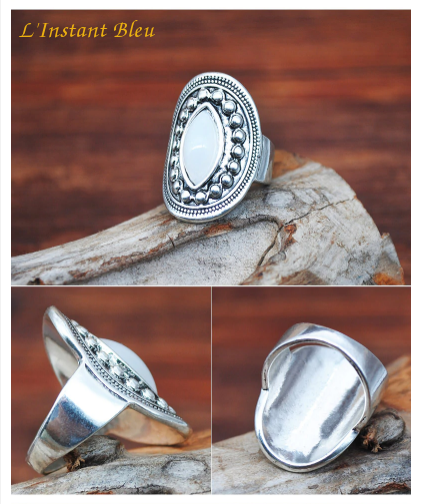 Bague vintage « Chandrāketū » Esprit Bohème-17.1