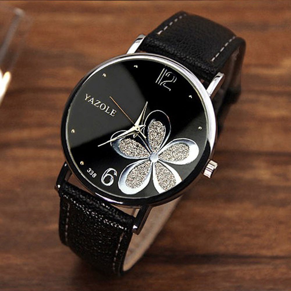 Femmes-montres-fleur-mode-cuir-analogique-Quartz-Vogue-montre-bracelet-en-cuir-bracelet-horloge-Couple-montres