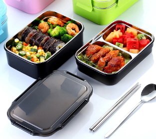 Boîte à Bento luxe « Sādhuḥ » en Acier inoxydable