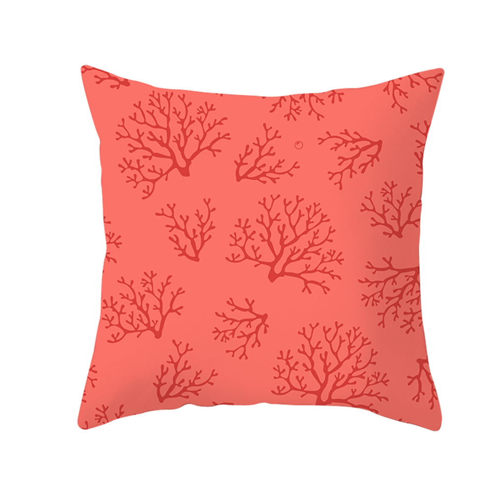 Vivant-corail-Polyester-taie-d-oreiller-canap-voiture-taille-jeter-housse-de-coussin-d-cor-la