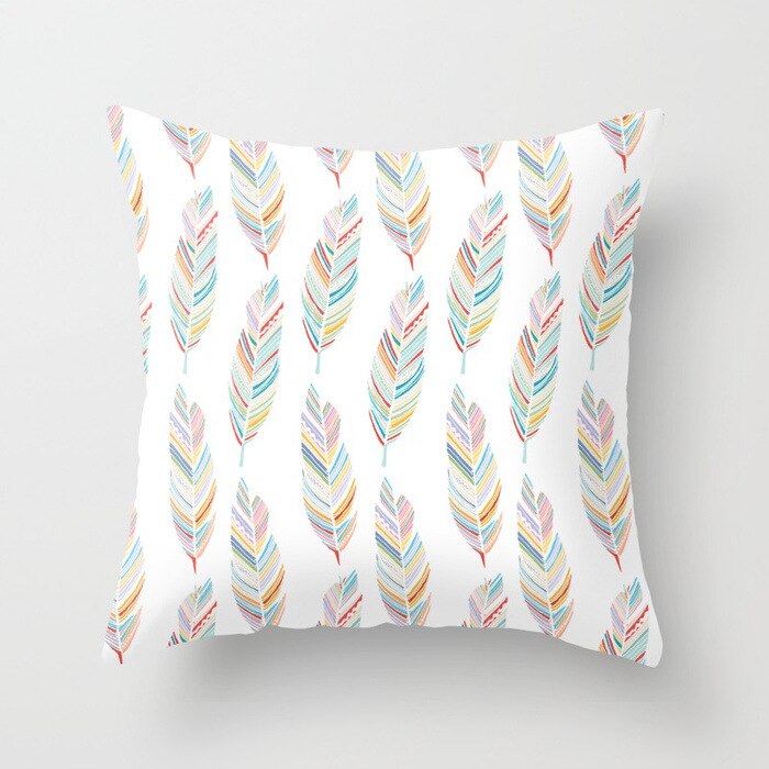 Color-plume-housse-de-coussin-d-cor-la-maison-peau-de-p-che-oreiller-couvre-pour