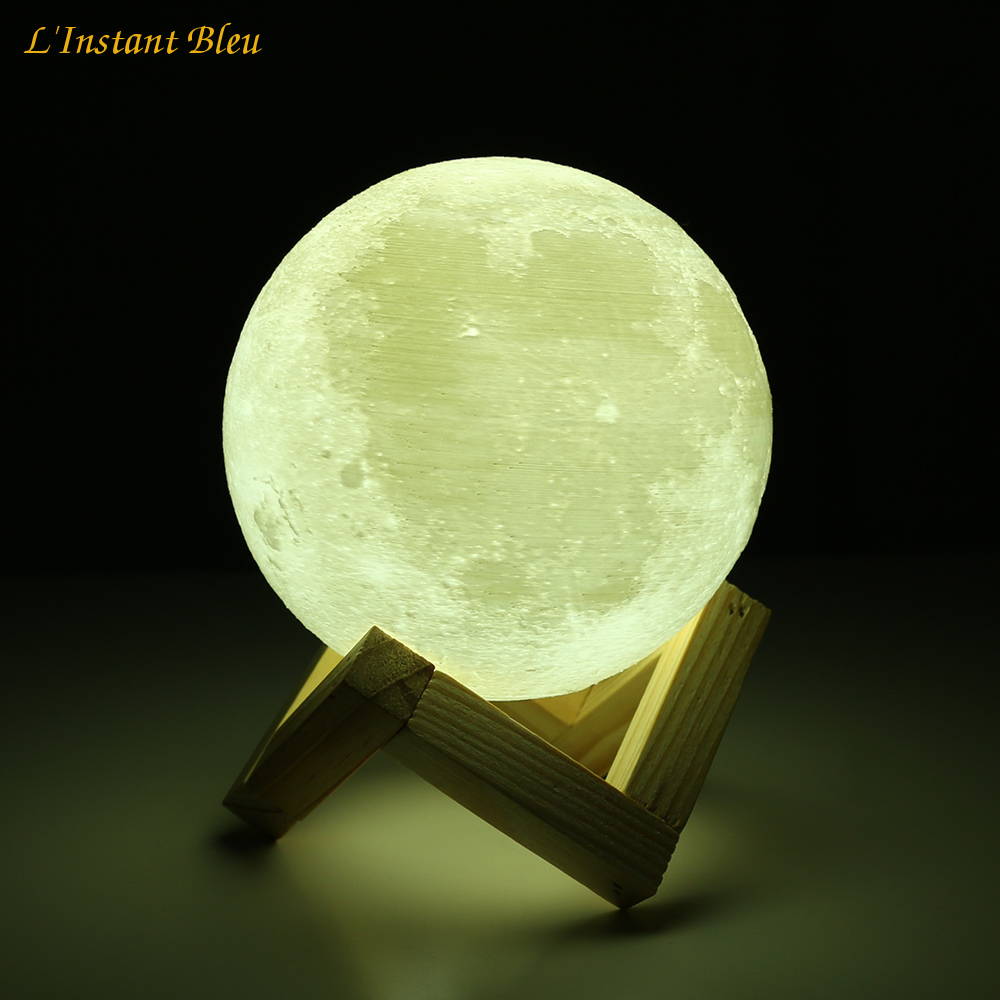 Lampe Lune 3D Tactile « Chaṇdravandā » -2.1